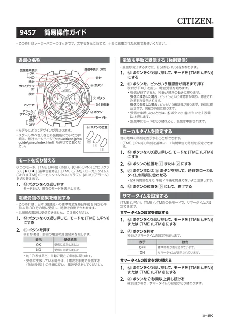 citizen シチズンウオッチ9457